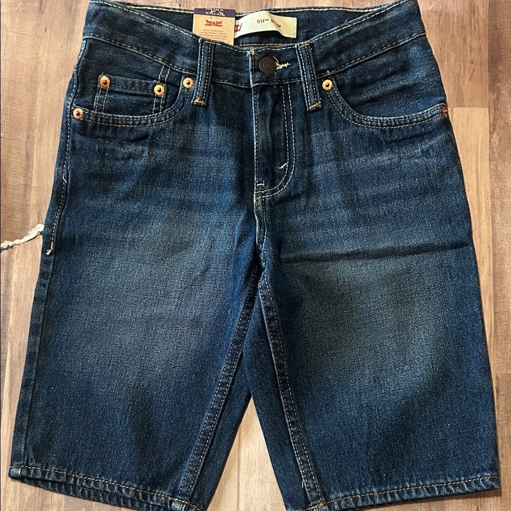 Levi's Boys Blue Denim Shorts